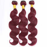 Dorabeauty Human Hair Bundles #99J Wine Red Bundles Body Wave 100% Brazilian Human Hair 10"12"14"inch