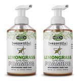 Beessential All Natural Foaming Hand Soap, Lemongrass Essential Oils, Made with Moisturizing Aloe & Honey - Made in the USA, 32 oz