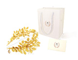 Greek Roman Goddess Gold Leaf Crown Headpiece – Bridal Wedding Headband