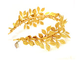 Greek Roman Goddess Gold Leaf Crown Headpiece – Bridal Wedding Headband