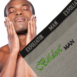 Baiden Mitten for Men-Advanced Skin Exfoliation Scrubbing Glove for Face and Body-Luxury Age-Defying Exfoliating Facial Scrub Brush-Best Spa Quality Microdermabrasion Treatment