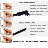2 Sets (4 Tubes)/4 Sets (8 Tubes) Gel & Fiber) Mascara Set,brush on False Eyelashes
