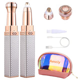 Eyebrow Trimmer & Facial Hair Remover 2 in 1 - Electric Eyebrow Hair Remover and Womens Face Hair Remover Shaver - Painless Hair Removal Epilator for Women Facial Hair, Eyebrows, Chin, Lips.