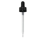 12 PIECES 2 OZ 60 ml GLASS EYE DROPPER FOR ESSENTIAL OIL BOSTON ROUND BOTTLES 20-400 CAP
