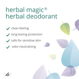 Home Health Herbal Magic Herbal Deodorant (3 Pack) - 3 fl oz - Long Lasting Protection Roll-On Deodorant, Gentle & Safe For Sensitive Skin - Non-GMO, Paraben-Free, Vegan