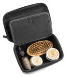 CASEMATIX Beard Travel Case Fits Your Beard Grooming Kit – Holds Beard Oil Conditioner, Beard Brush, Wooden Beard Comb, Beard Balm, Scissors and More