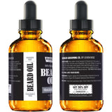 Fragrance Free Beard Oil & Leave In Conditioner, 100% Pure Natural for Groomed Beards, Mustaches, Moisturized Skin 1 Oz By Ranger Grooming Co By Leven Rose (Beard Oil)