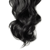Claw Ponytail Hair Extension Clip in with Jaw/Claw Synthetic Straight Wave Black Brown (18-26")