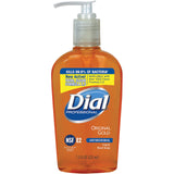 Dial Gold Antimicrobial Liquid Hand Soap, Pump, 12/7.5oz (Pack of 12)