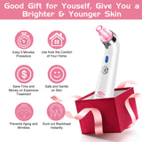 Blackhead Remover Pore Vacuum - Electric Blackhead Vacuum Cleaner Blackhead Extractor Tool Device Comedo Removal Suction Beauty Device for Women（Pink)