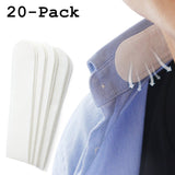 Disposable Collar Protector Sweat Pads - White Collar Grime, 20 Pack COSCOD Self-Adhesive Neck Liner Pads Feel Fresh & Dry All Day, Invisible Protection Hats Liner Caps Against Collar Sweat & Stains