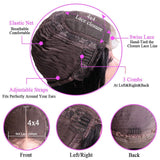 Body Wave Lace Front Wigs Human Hair Pre Plucked with Baby Hair Real Human Hair Wigs 4x4 Lace Closure Wig Human Hair Wigs for Black Women (18 Inch, Body Wave Wig) 150% Density Natural Color