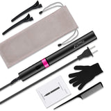 Hair Straightener, Magicfly 2 in 1 Flat Curling Iron Ceramic Tourmaline Ionic, Adjustable Temp, Instant Heat Fast, LCD Display, 360 Swivel Cord, Travel Size, Straight and Curl for All Hair Types