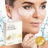 Natural Gold Gel Eye Mask, Collagen Anti-Aging Under Eye Patches, Reduce Wrinkles, Fine Lines, Puffiness, Crow's Feet, Dark Circles, Dryness