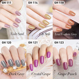 Dip Powder 12 Shimmer Colors Kit with Dipping Liquid Set for Manicure Nail Arts GPL02