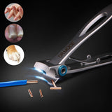 Nail Clippers for Thick Nails - DRMODE 15mm Wide Jaw Opening Extra Large Toenail Clippers Cutter with Nail File for Thick Nails, Heavy Duty Fingernail Clippers for Men, Seniors