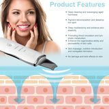 Skin Scrubber&Skin Spatula-Remove Blackhead, Comedones Extractor, Facial Lift Treatment, Face Beauty Spatula,USB Charging Interface