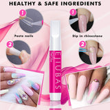 Fake Nails Clear Coffin Nails - Acrylic Nails Coffin Shaped Ballerina Nails Tips Ejiubas False Nails With Glue Set 500PCS Full Cover False Nails 4PCS Nail Glues 1PC Nail File With Case