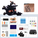 Tatooine Tattoo Kit - Complete Tattoo Machine Kit Including 1 Pro Coils Tattoo Gun 6PC Tattoo Inks Needles Tips Grips Power Supply Tattoo Accessories for Beginners Tattoo Supplies Kit