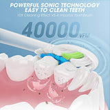 Sonic Toothbrush,Electric Toothbrushes for Adults, Rechargeable Whitening Toothbrush for 60 Day Use,8 Dupont Brush Heads,5 Modes , 2 Minutes Smart Timer ,Waterproof Powerful Electric Toothbrushes