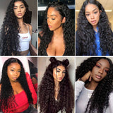 Annivia Long Curly Black Wig for Black Women Kinky Curly Hair Wig Natural Glueless Heat Resistant Synthetic Wigs ( 26'' 1B）