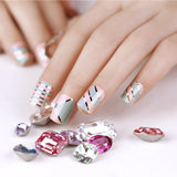 ArtPlus 24pcs x 4 (4-Pack) Pink Grey Chrome Elegant Touch False Nails Premium Pack Full Cover Medium Length with Glue Fake Nails Art 4 Boxes in 1 Premium Pack Buy 3 Get 1 Free