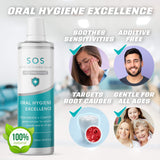 BRIOTECH Super Oxidizing Saline (SOS), All Natural Professional Grade Pure HOCl Gentle Oral Hygiene Mouthwash, Fight Bad Breath caused by Germs and Plaque, Alcohol Free and pH balanced.