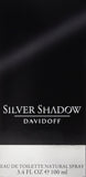 Silver Shadow By Davidoff For Men. Eau De Toilette Spray 3.4 OZ