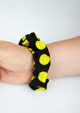 Happie Hare Scrunchies - Cotton Rounds Elastic Hair Bands - Scrunchy Hair Ties - Girls Hair Accessories - Gifts for Women (4 Pack, Tennis Sport Scrunchie)