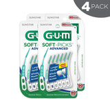 GUM - 6505RW Soft-Picks Advanced Dental Picks, 90 Count (Pack of 4)