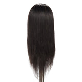 Hairginkgo Mannequin Head 20"-22" Human Hair Manikin Head Hairdresser Training Head Cosmetology Doll Head for Styling Dye Cutting Braiding Practice with Clamp Stand (92018LB0214)