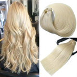 Clip in Hair Extensions 70G Platinum Blonde 100% Remy Human Hair Soft Silky Straight for Fashion Women 7pcs 16clips One Pack (20 Inch #60)