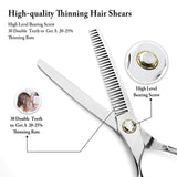 Znben Thinning Shears, Hair Scissors 440C Stainless Steel Thinning Scissors, Professional Barber Thinning Shears for Men Women Kids Pets, Hair Thinning Scissors, Trimming Scissors for Hair