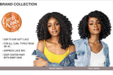 Sensationnel Empress Curls Kinks&Co Synthetic Textured Lace Front Wig - MONEY MAKER (1B Off Black)