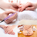 Electric Nail Drill Set, Hengwei 12 in 1 Portable Professional Manicure Pedicure Acrylic Nail Kit with Everything, 26 PCS Nail Sand Bands, Gel Nails, Polishing Shape Tools Design for Home Salon Use