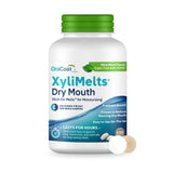 Oracoat XyliMelts Dry Mouth Relief Moisturizing Oral Adhering Discs, Mild Mint with Xylitol, 100 Count