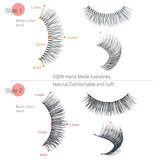 Goldrose Beauty 50 Pairs 5 styles Lashes Pack False Eyelashes Natural Look Wispies,Handmade Fake Eyelashes Extension,Fashion Thick Soft,Can be Reusabled,with a Free Stainless Steel Eyelash Tweezers