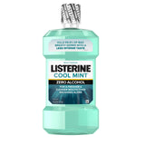 Listerine Zero Alcohol Mouthwash, Alcohol-Free Oral Rinse Formula to Kill 99% of Germs that Cause Bad Breath for Fresh Breath & Clean Mouth, Less Intense Taste, Cool Mint Flavor, 1 L (Pack of 6)