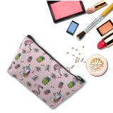 Cosmetic Bags for Women, Large Capacity Travel Makeup Pouch Portable Travel Waterproof Toiletries Accessories Organizer Pink Unicorn Flamingo Gifts