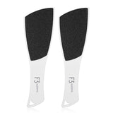 F3 Systems S-Line Emery Foot file, Colossal Double-Sided Pedicure Tool, Effective for Cracked Heel, Ergonomic Design for Easy Grip (2Pcs)