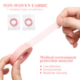 12 Rolls Eyelash Extension Tape Adhesive Breathable Microporous Fabric Tape Eyelash Grafting Tape Makeup Lash Tape for Taping Eyelid Sticker DIY, 0.5 Inch x 10 Yards, Pink
