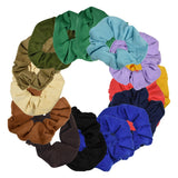 15 Pack Cotton Scrunchies Hair Elastics Scrunchy - Assorted