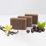 Black Currant Vanilla Soap Bar. Vegan All Natural Handcrafted with Organic Oils and Non-GMO ingredients. Face and Body Soap for Men, Women and Teens. Handmade in USA. (3 Bars, 3.3 oz each)