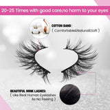 3D Mink Lashes Fluffy False Mink Eyelashes 16-20mm Natural Eyelashes Mink Natural Fluffy Lash Handmade Soft Mink Lashes for Women Makeup Handmade Eyelashes Long Extension with Portable Boxes (100 Pairs)