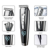 Hatteker Mens Beard Trimmer Kit Cordless Mustache Trimmer Hair Clippers Trimmers Groomer Kit Nose Hair Trimmer Waterproof 5 In 1