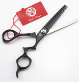 Purple Dragon 6.0 inch Barber 440C Hair Cutting Scissors and Thinning Shears with Bag - Perfect for Professional Hairdresser or Family Use