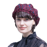 HopeCareCap for women cancer patients Wear as One Wig+Cap hair loss cap cancer patient headcover hairloss wig (Purple)