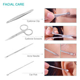 Nail Clippers Set-Stainless Steel Nail Care Kits,Professional Fingernail Clippers Manicure Pedicure Grooming Tools Set with Travel Case