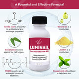 Luminail Nail Restoration Gel, Nail Softener, Nail Whitener, Topical Solution, for Fingernails and Toenails, Helps Nail Thickness and Discoloration