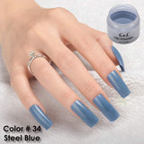C & I Dip Powder Color No.034 Steel-Blue BlueColor System